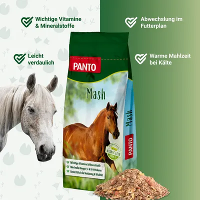 PANTO Mash – Pferdefutter wohltuende Mischung zur Regeneration & Verdauung