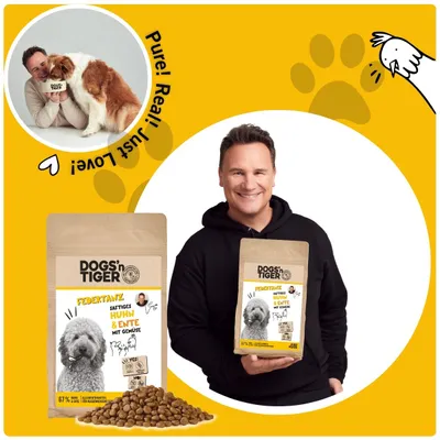 Dogs’n Tiger Federtanz, Hundefutter, Huhn, Ente & Gemüse