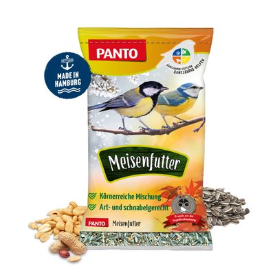 PANTO Meisenfutter - Wildvogelfutter mit Erdnüssen und Sonnenblumenkernen
