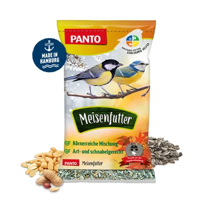 PANTO Meisenfutter - Wildvogelfutter mit Erdnüssen und Sonnenblumenkernen