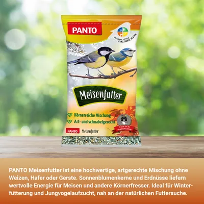 PANTO Meisenfutter - Wildvogelfutter mit Erdnüssen und Sonnenblumenkernen