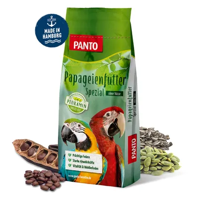 PANTO Papageienfutter Spezial - Futter für Papageien ohne Nüsse mit Kernen PANTO Papageienfutter Spezial - Futter für Papageien ohne Nüsse mit Kernen