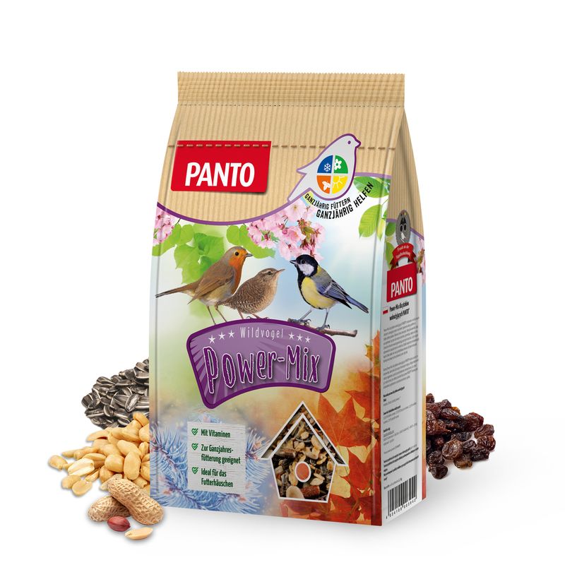 PANTO Wildvogel-Power-Mix - Wildvogelfutter, Streufutter