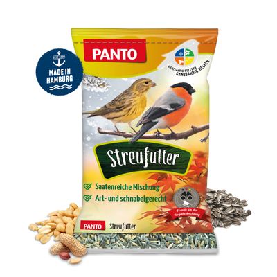 PANTO Streufutter - Wildvogelfutter mit Sonnenblumenkernen & Erdnüssen