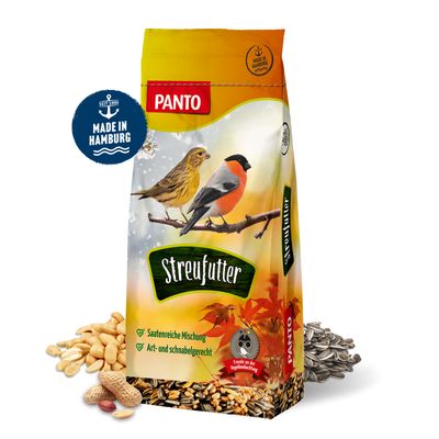 PANTO Streufutter - Wildvogelfutter mit Sonnenblumenkernen & Erdnüssen