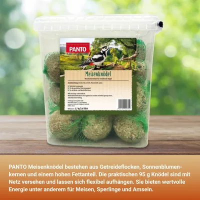 PANTO Meisenknödel mit Netz – Fettfutter für Wildvögel