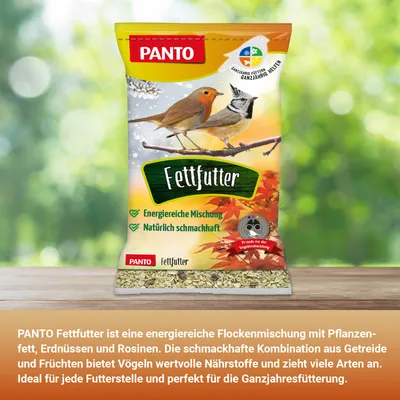 PANTO Fettfutter - Wildvogelfutter mit Sonnenblumenkernen & Erdnüssen