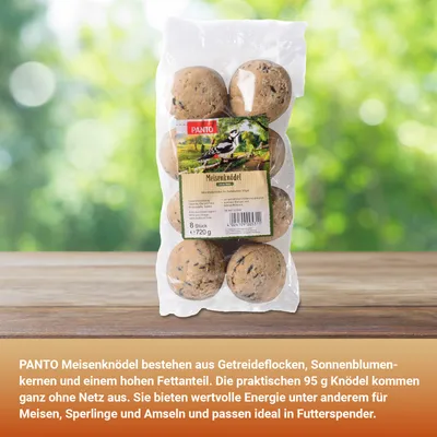PANTO Meisenknödel ohne Netz - vielseitige Fütterung für Wildvögel
