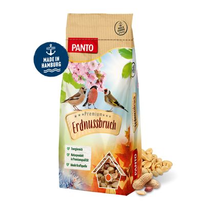 PANTO Erdnussbruch – fettreiches Streufutter für Wildvögel