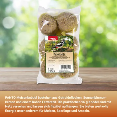 PANTO Meisenknödel mit Netz – Fettfutter für Wildvögel