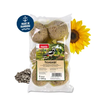 PANTO Meisenknödel mit Netz – Fettfutter für Wildvögel
