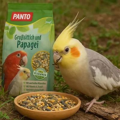PANTO Großsittich- und Papageienfutter – Saaten- & Körnermischung