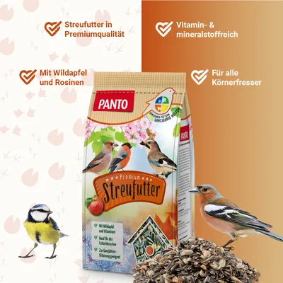 PANTO Premium Streufutter mit Wildapfel - Wildvogelfutter