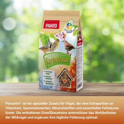 PANTO Gartentraum - Wildvogelfutter mit Getreide, Nüsse, Früchten