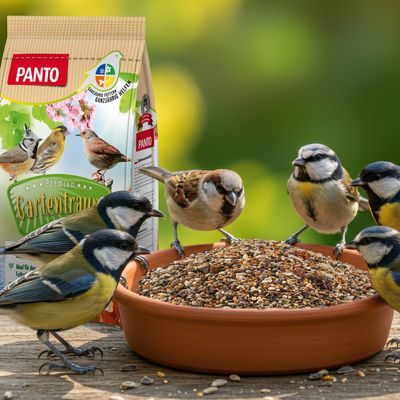 PANTO Gartentraum - Wildvogelfutter mit Getreide, Nüsse, Früchten