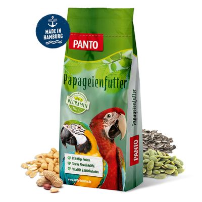 PANTO Papageienfutter - Futter für Papageien mit Nüssen & Kernen