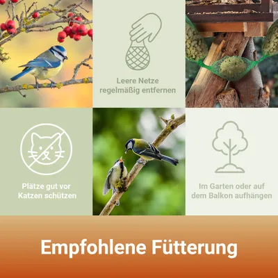 PANTO Futterkette – Wildvogelfutter aus Knödeln & Nussbeuteln