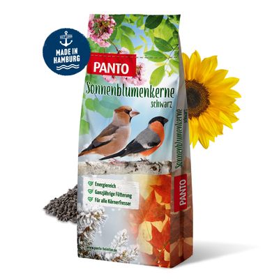 PANTO Sonnenblumenkerne schwarz - Wildvogelfutter für Gartenvögel