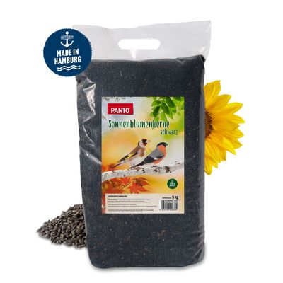 PANTO Sonnenblumenkerne schwarz - Wildvogelfutter für Gartenvögel