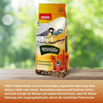 PANTO Meisenfutter - Wildvogelfutter mit Erdnüssen und Sonnenblumenkernen