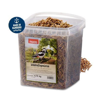 PANTO Soldatenfliegenlarven - Wildvogelfutter für Gartenvögel proteinreich