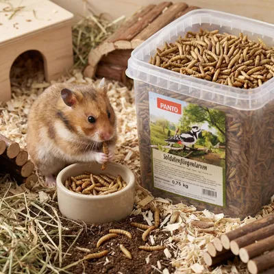 PANTO Soldatenfliegenlarven - Wildvogelfutter für Gartenvögel proteinreich