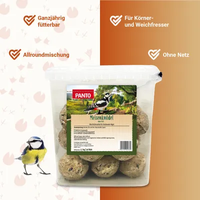 PANTO Meisenknödel ohne Netz & Tablett – für Wildvögel