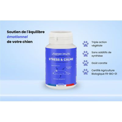 Jagger & Lewis Complément anti-stress & calme bio chien