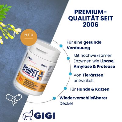 KREOPET Pankreatin Enzyme Pankreasenzyme Pankreasinsuffizienz GIGI VET