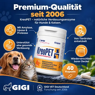 Verdauungsenzyme & Pankreasenzyme für Hund & Katze KREOPET GIGI VET