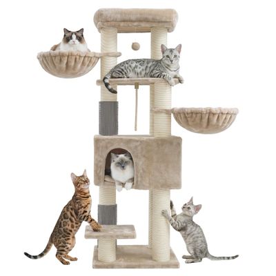 Feandrea Arbre à Chat Grand et Stable avec Tapis Chaud