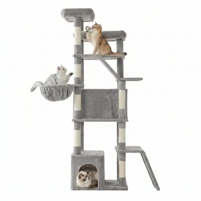 FEANDREA Grand Arbre à Chat, Griffoir Robuste pour Multi-Chats FEANDREA Grand Arbre à Chat, Griffoir Robuste pour Multi-Chats