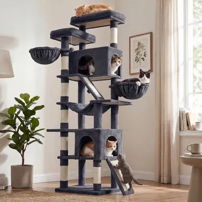 FEANDREA Arbre à Chat XXL avec 7 Zones de Repos FEANDREA Arbre à Chat XXL avec 7 Zones de Repos