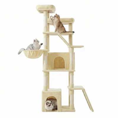 FEANDREA Grand Arbre à Chat, Griffoir Robuste pour Multi-Chats FEANDREA Grand Arbre à Chat, Griffoir Robuste pour Multi-Chats