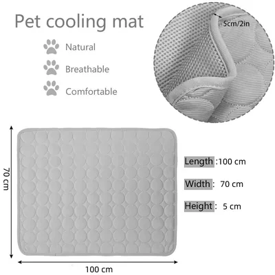 HausPets Kühlmatte für Hunde & Katzen, Sommer Atmungsaktiv XL