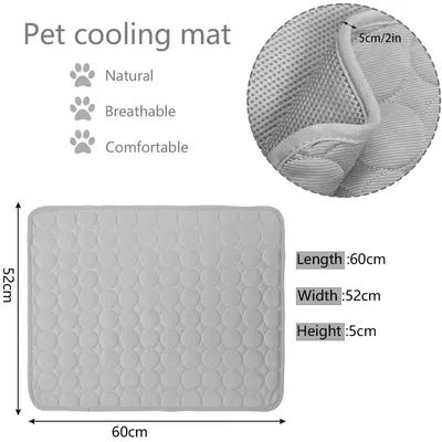 HausPets Kühlmatte für Hunde & Katzen, Sommer Atmungsaktiv M