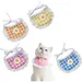 HausPets lot 4 bavoirs coton dentelle rose chien chat