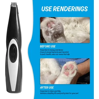 HausPets Tondeuse Mini Silencieuse Sans Fil Pour Chiens Chats Visage Pattes HausPets Tondeuse Mini Silencieuse Sans Fil Pour Chiens Chats Visage Pattes
