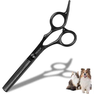 HausPets Ciseaux Toilettage Chien Chat Incurvés Titane Bouts Ronds Sûrs HausPets Ciseaux Toilettage Chien Chat Incurvés Titane Bouts Ronds Sûrs