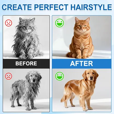 HausPets Kit Ciseaux Toilettage Chien Chat 5 en 1 Acier Inoxydable Sûr HausPets Kit Ciseaux Toilettage Chien Chat 5 en 1 Acier Inoxydable Sûr