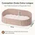 HausPets Katzenbett Sofa 61cm Filz Kunstfell Oval Camel