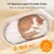 HausPets Katzenbett Sofa 61cm Filz Kunstfell Oval Camel