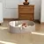 HausPets Katzenbett Sofa 61cm Filz Kunstfell Oval Camel