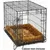 HausPets Lit Traversin Chien Chat 46cm Polaire Cannelle Pour Cage iCrate