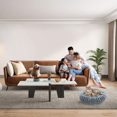 HausPets Cesta perros/gatos forma rosquilla, 50 cm, relajante, antiestrés