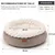 HausPets Lit Rond Chien Chat 53cm Apaisant Fausse Fourrure Camel