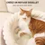HausPets Lit Rond Chien Chat 53cm Apaisant Fausse Fourrure Camel