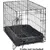 HausPets Lit Traversin Chien Chat 56cm Polaire Gris Pour Cage iCrate