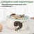 HausPets Lit Chat Surélevé 2 Niveaux Grotte Igloo 60x45x27cm Lavable
