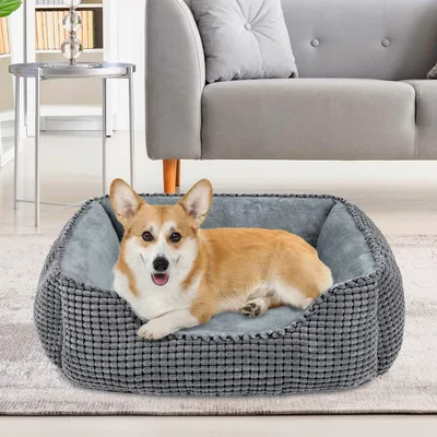 HausPets Cesta lavable antideslizante perros/gatos cojín suave, 51x48x15cm HausPets Cesta lavable antideslizante perros/gatos cojín suave, 51x48x15cm